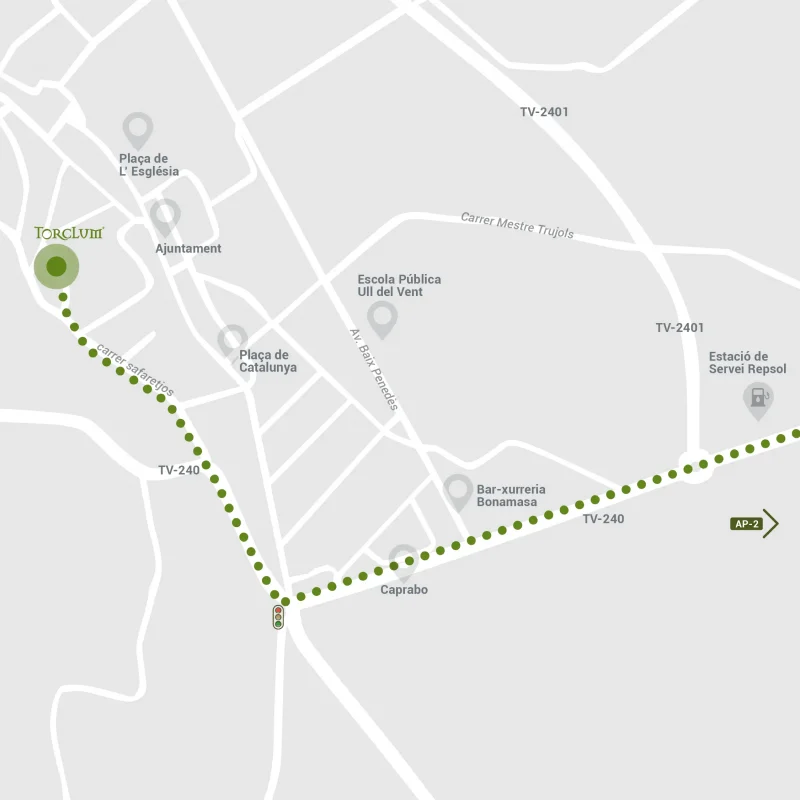 Mapa Torclum